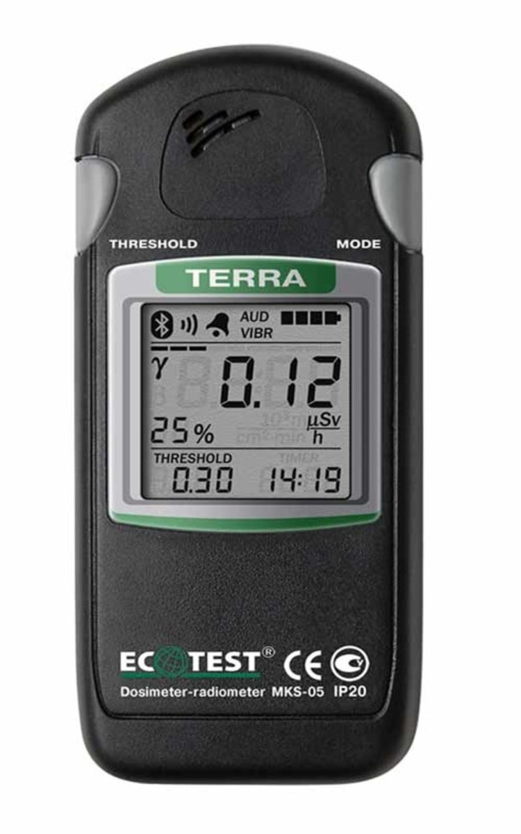 Дозиметр-радіометр професійний ECOTEST МКС-05 "ТЕРРА" з Bluetooth каналом